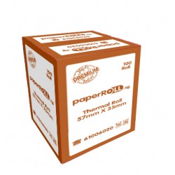 Thermal Paper Roll 57mm x 35mm x Coreless (100 rolls/box)